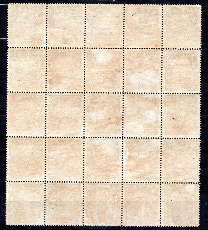 CHILE, BLOCK, 25 SELLOS TELEGRAFOS, S/C CORREOS, HUEMUL CON COLA, MINT (PM-01) - Image 2 of 2