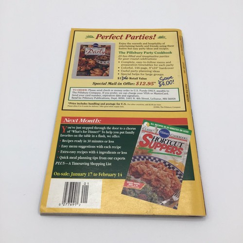 Pillsbury Classic Cookbooks Food For Friends Cookbook Booklet Vintage 1995 #167 - Picture 4 of 8