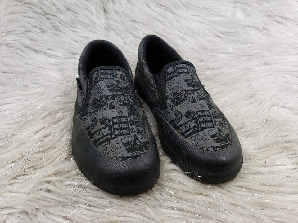 DC 鞋 Infinite SLP AC/DC 黑色一脚蹬运动鞋青少年尺码 2.5 / 33.5 — 第 3/4 张图片