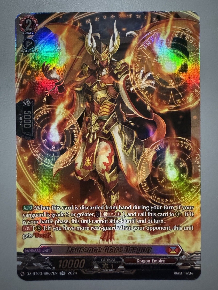 CARDFIGHT VANGUARD LAURENCE GLARE DRAGON (DRAGON EMPIRE) DZ-BT03