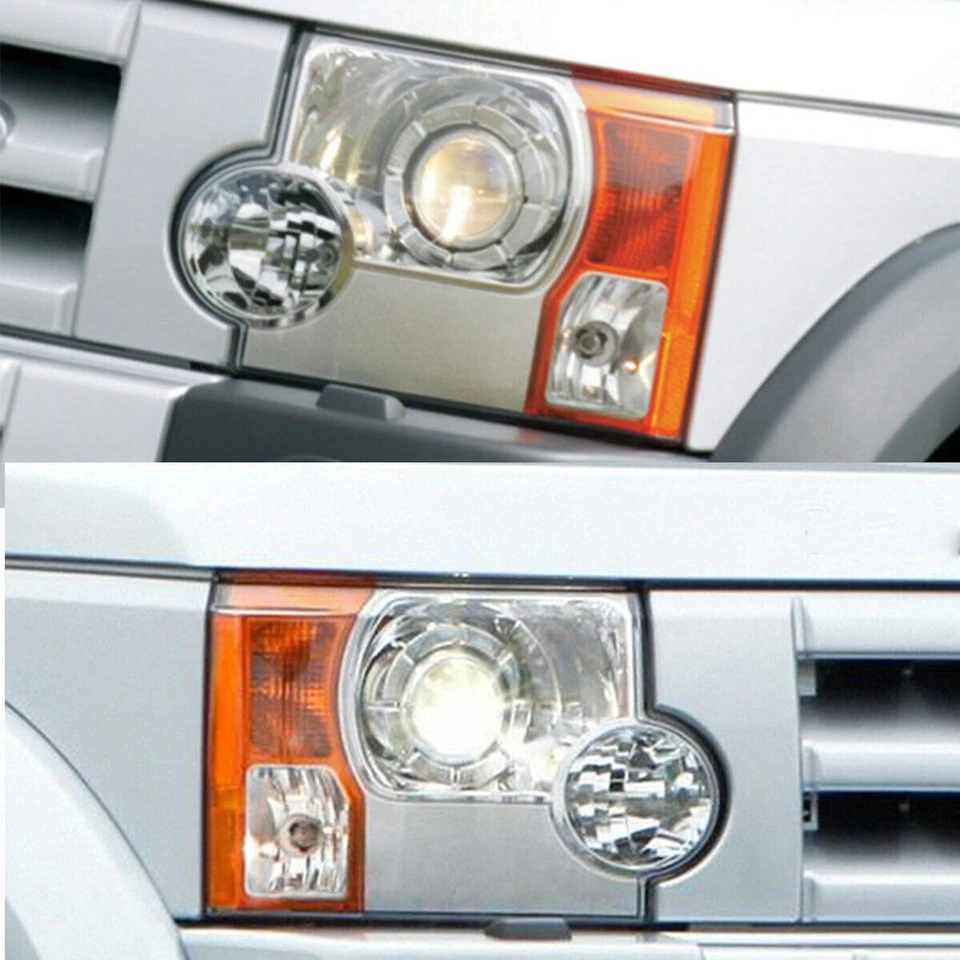 Pair Front Headlight Lens Headlamp Cover Claer For Land Rover LR3 2005-2009 Foto 2 de 4
