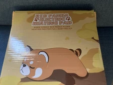 USB Heating Pad Plush Red Panda for Period Cramps, Neck & Shoulder Relief, 14"..