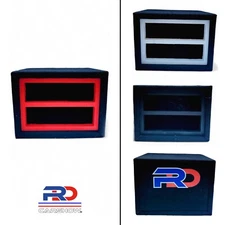 NEW RDCARSHOW RADIO BOX FOR 2 EQUALIZER AND 1 RADIO  PAINTED FRONT
