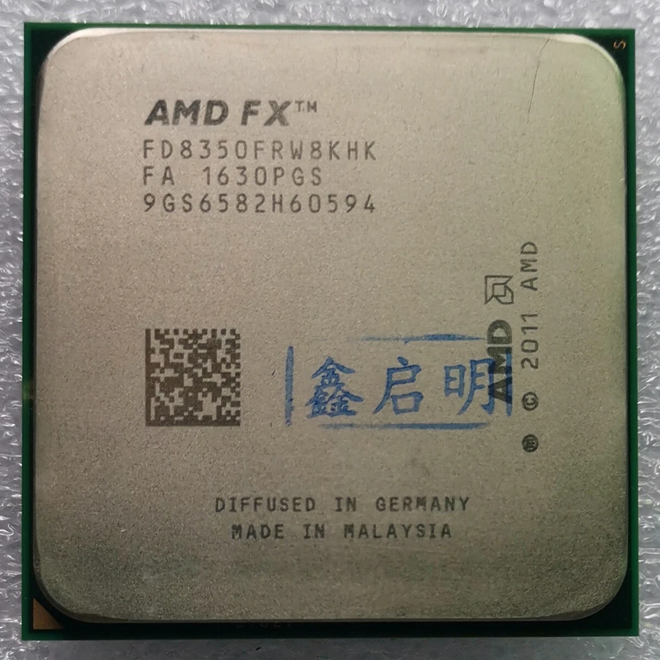 AMD FX8350 FX 8350 Black Edition FD8350FRW8KHK 4GHz AM3+ 8-Core Processor CPU  - Image 3 of 4