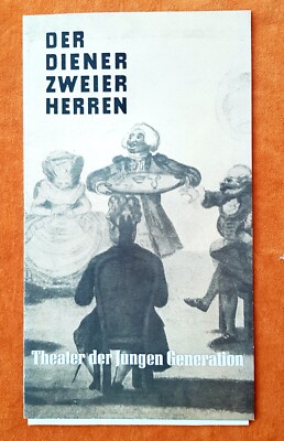 Prospekt - Diener zweier Herren  Theater der jungen Generation - Text.deutsch  