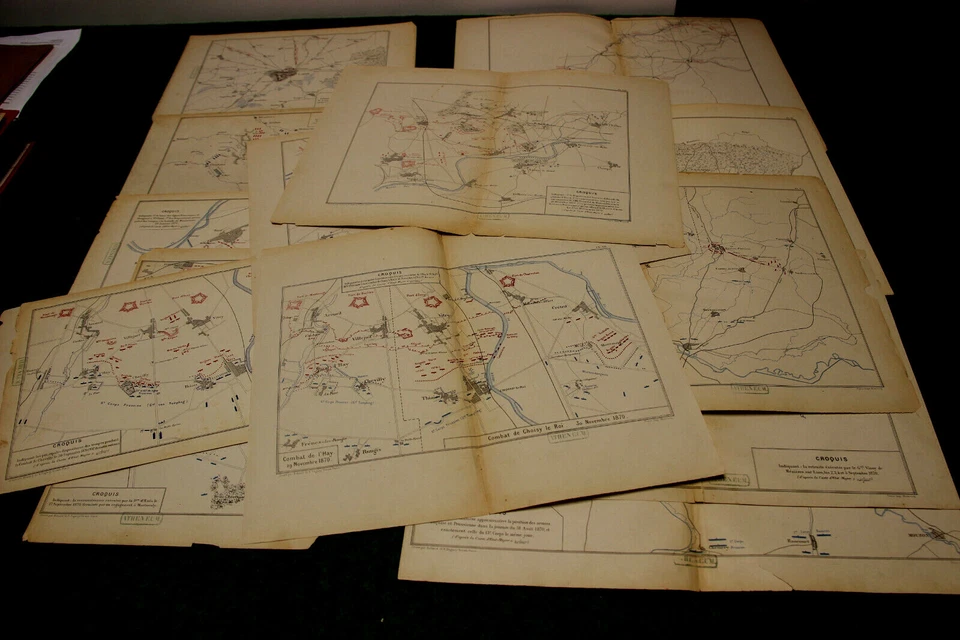 PLANS  DU  SIEGE  DE  PARIS   GUERRE  DE  1870 - Photo 2/4