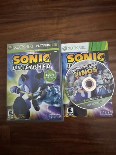Sonic Unleashed (Microsoft Xbox 360, 2008) CIB Complete