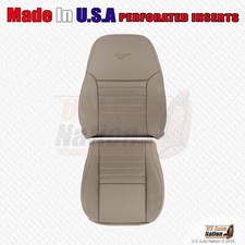 1999 -2004 Ford Mustang Gt Driver Bottom Top Perforated Leather Seat Cover Tan