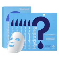 FreeGo Daily Solution Facial Mask Sheet K-Beauty Korean Skincare Organic 6PK 한국산