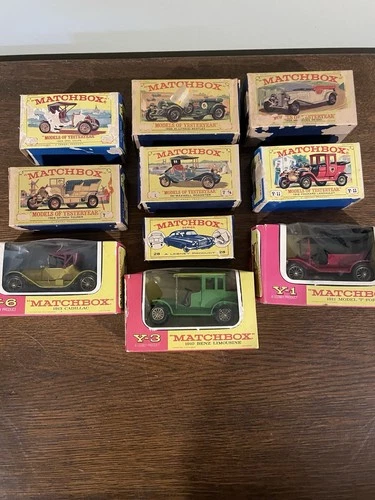 Vintage Lot Of Matchbox Classic Cars In Original Boxes
