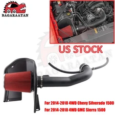 Cold Air Intake Induction For Chevy Silverado GMC Sierra 1500 5.3L 6.2L V8 14-18