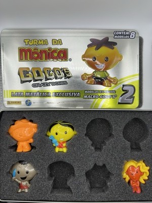 *Gogo s Crazy Bones - Macro Turma Da Monica s Gang Brazil Exclusive Tin Lot of 4