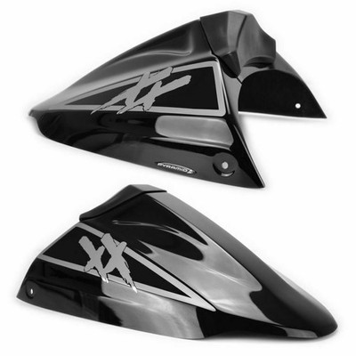 Pyramid Seat Cowl Fairing Glanz Schwarz Honda CBR 1100 XX Blackbird 1996-2007
