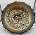 Fenton Carnival Glass Bowl in the "Acorn" pattern, produced betw 1910 and 1925