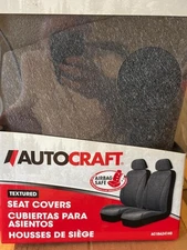 Autocraft Textured Seat Covers. 2 covers in box.