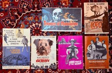 EIGHT ORIGINAL DISNEY VYNAL PRESSBOOKS FROM 60'S and 70s