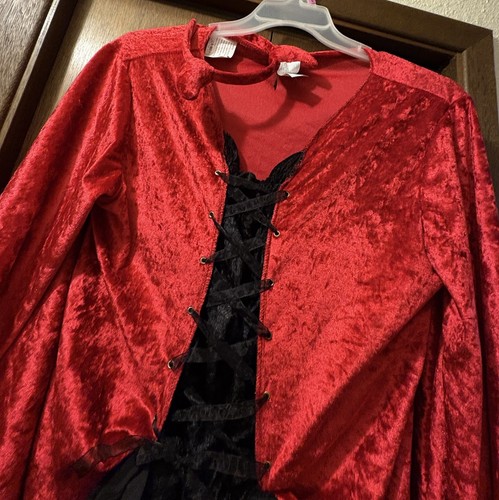 Disfraz Diablo Adulto Mujer Vestido Halloween Talla Grande 16 a 24 con Diadema Diablo - Imagen 6 de 8