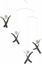 Free Minds Black Hanging Mobile - 17 Inches - High Quality Plastic - Handmade...