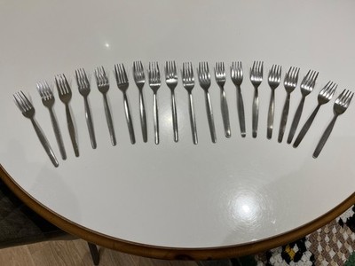 19 Edelstahl Gabeln Silber Besteck Esstisch Tafelgabeln Schwerlast
