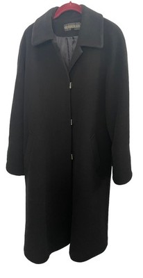 KRISTEN BLAKE Womens Size 14 Long Wool Blend Coat Lined Very Nice