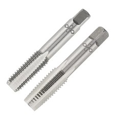 M8 X 1.0 Metric Hand Tap, Right Hand M8 X 1.0mm Threading Hand Tap 1Pair