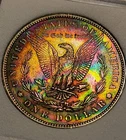 1880-P BU++ Morgan Silver Dollar Coin. Vibrant Colors. 230