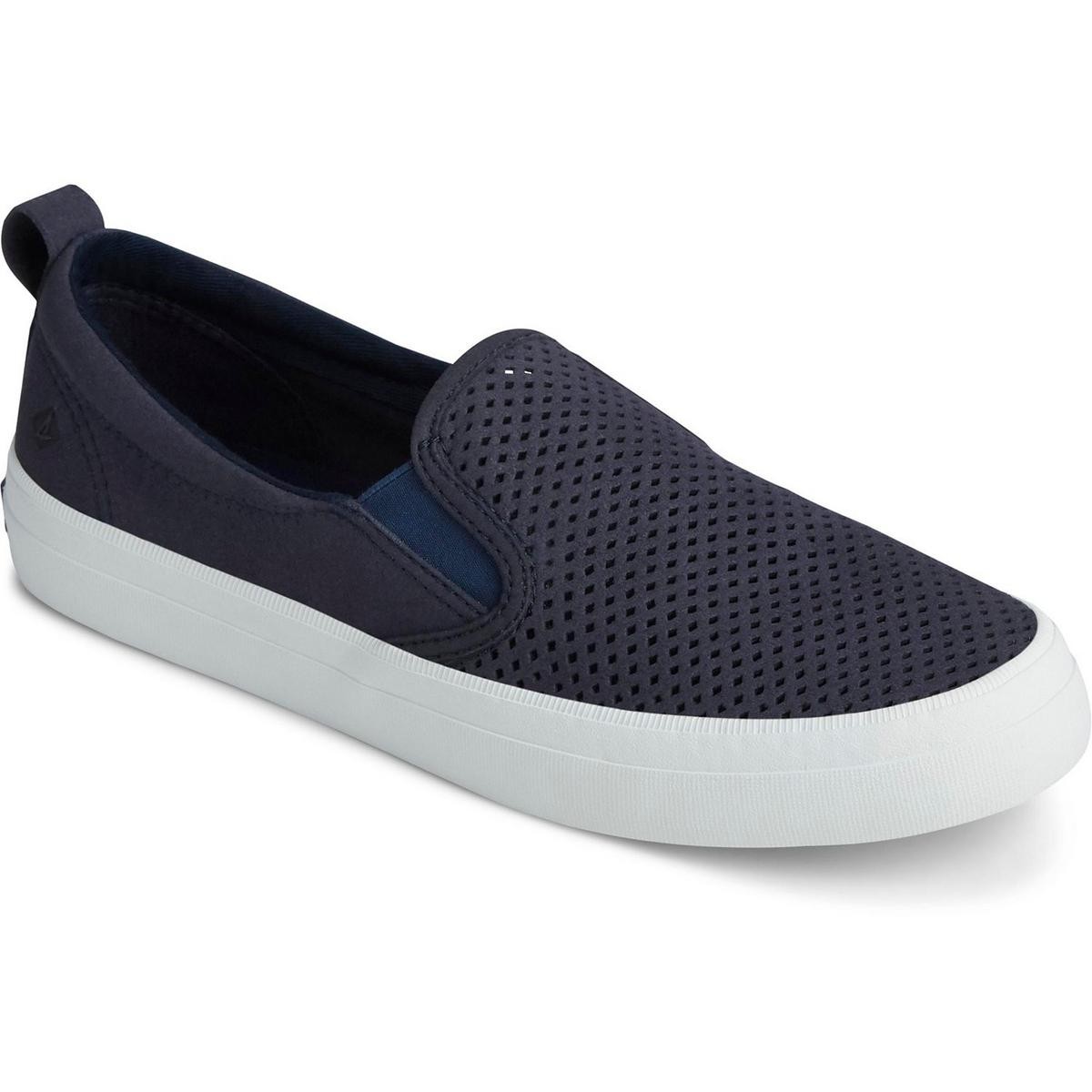 Повседневные и модные кроссовки Sperry Womens Crest Twin Gore из замши на плоской подошве BHFO 0132 5790₽