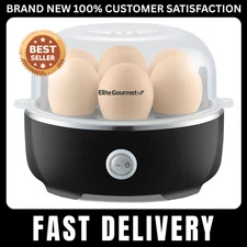 EGC115B Easy Egg Cooker Electric 7-Egg Capacity Medium Egg Cooker Classic Black