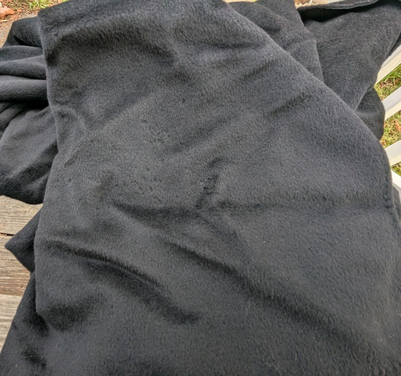 Hickey Freeman Coat Mens 44 Long 100% Wool Black Overcoat Jacket- Union Made - product detail image 23