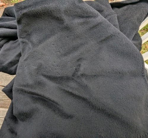 Hickey Freeman Coat Mens 44 Long 100% Wool Black Overcoat Jacket- Union Made  image 23