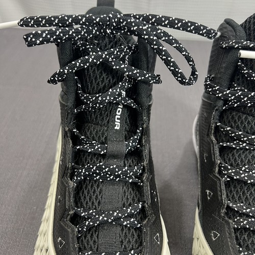 Under Armour Shoes Hammer Mid MC Football Cleats 3021193-001 Black White M 8.5 - Picture 4 of 12