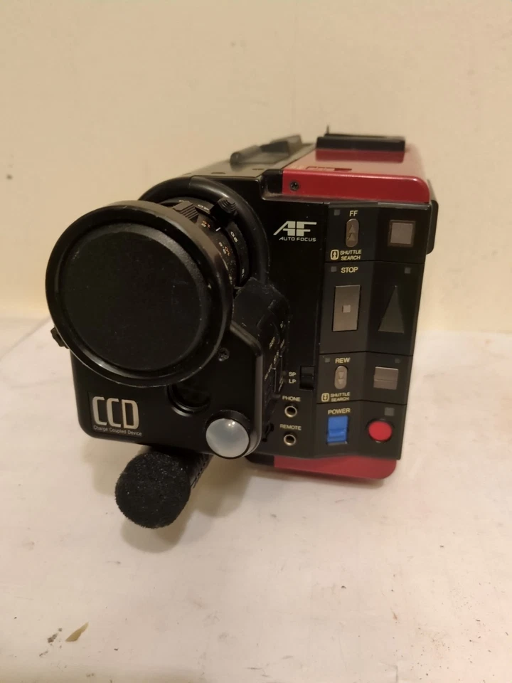 JVC Videomovie GR-C7E VHS-C Camcorder Black & Red HQ Auto Focus with Accessories - Image 3 of 4
