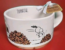 Peanuts Snoopy Rae Dunn Fall Thankful Soup Mug