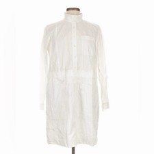 Madewell White Button-Up Shirt Dress