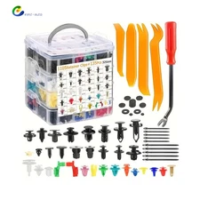 Auto Panel Trim Fasteners Push Pin Rivet Bumper Kit 1240PCS Car Retainer Clips