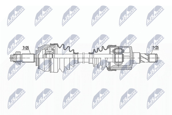 NTY NPW-FT-043 Antriebswelle Vorne Links FüR Abarth Alfa Romeo-image
