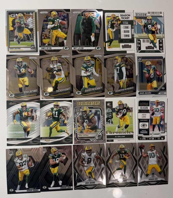 GREEN BAY PACKERS 20 Card Lot Team Set Inserts Base & Parallel