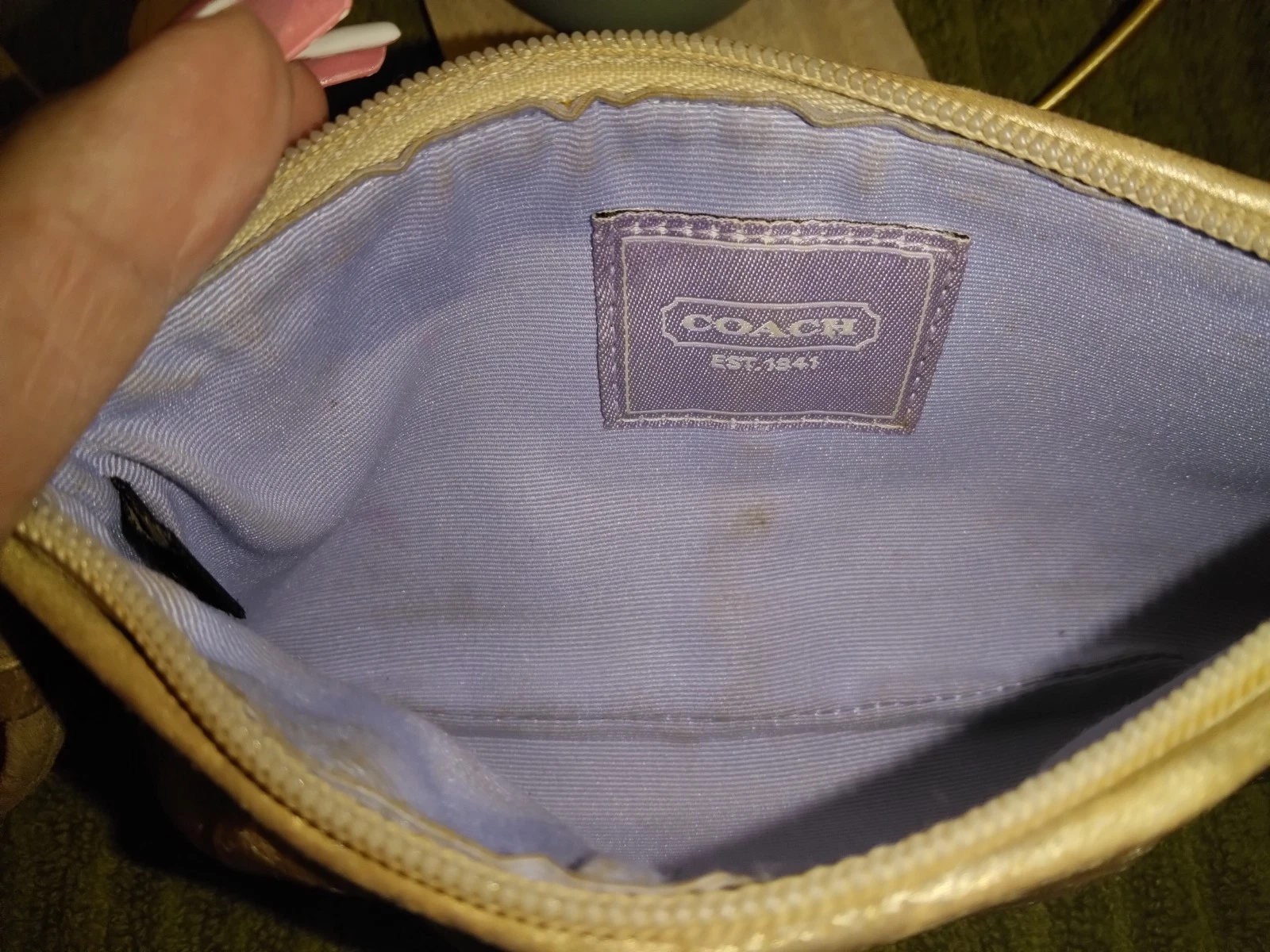 Mini Coach Vintage Metallizzato ✨ Braccialetto Firmato Oro. Splendida Ragazza ✨