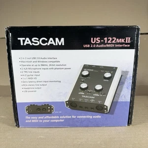 Tascam US-122MK II USB 2.0 2-channel Audio/MIDI Interface New In Factory Plastic