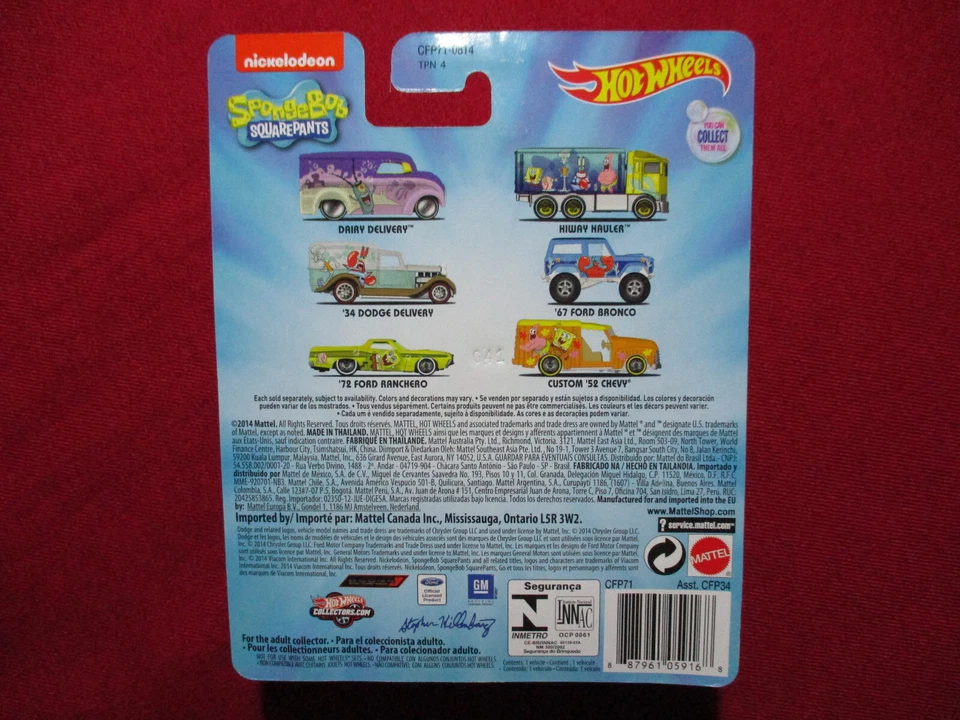 SpongeBob SquarePants Plankton Dairy Delivery Van Real Riders Pop Culture 1/64 - Image 2 of 2