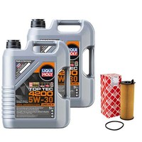 MotoröL Set Top Tec 4200 5W-30 10 Liter + ÖLfilter FüR Audi A8 Q7 4.2TDI Quattro
