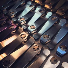 Titanium Deep Carry Pocket Clip For Spyderco Para3 Military 2 G10 Native 5 PM2