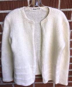 vintage angora cardigan