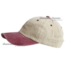 Baseball Cap Pigment Dyed Washed Cotton Adjustable Dad Hat Polo Style Blank Mens