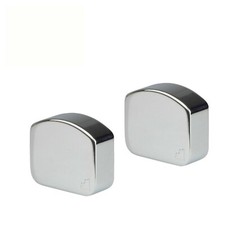 Elements Wall Handrail End Caps in Polished Chrome By Richard Burbidge