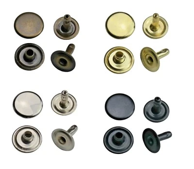 Hohlnieten Einzelkopf 6mm, 7mm, 9mm, 12mm Stahl, Leder, Textilien, Taschen,Stoff