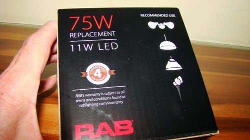 RAB PAR30S-11-930-40D-DIM DIMMABLE LED LAMP LIGHT BULB, 11W, 3000K Warm White - Picture 5 of 5