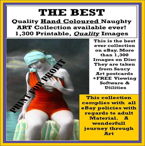 1300 French Postcards Erotic Risque Coloured Vintage DVD Disc Art Glamour - Picture 2 of 2