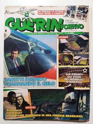GUERIN SPORTIVO 50-1987 TOD BARETTI - ZENGA - TACCONI - GERMANO +FILM