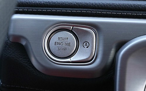 For Benz GLE GLS 2020-22 Silver Aluminum Ignition Switch Start Button Frame Trim - Bild 2 von 12